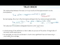 Numerical Methods Lec03 Ch03 Round Off Error 2 True Error