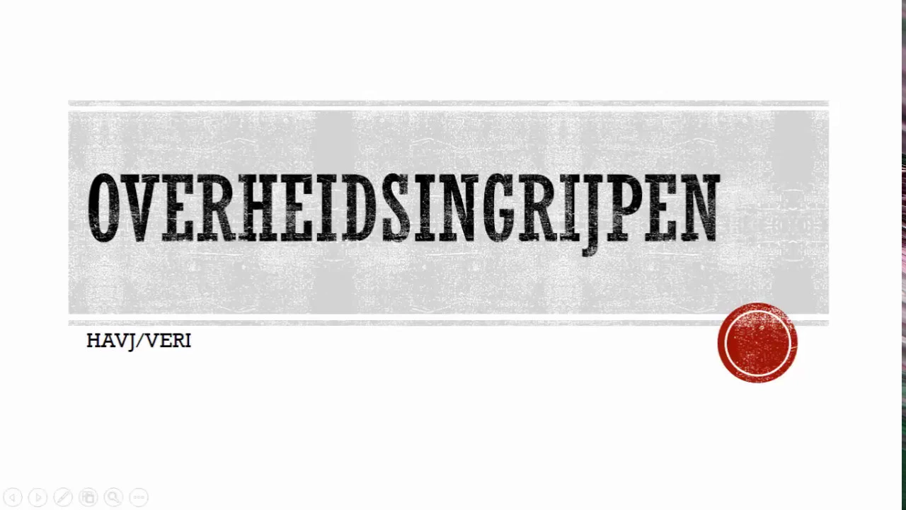 Examentraining Economie - Overheidsingrijpen