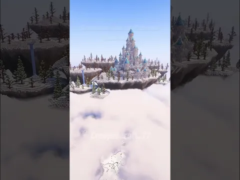 Minecraft: Floating Fantasy Castle! | #timelapse #minecraft #minecraftbuilding #shorts