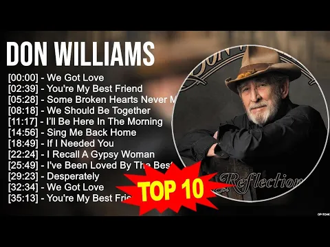 Download MP3 D o n W i l l i a m s Greatest Hits 🍃 80s 90s Country Music 🍃 200 Artists of All Time