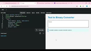 Binary converter project