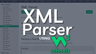 W3Schools XML Parser tutorial XML Tutorial for Beginners W3Schools XML Parser