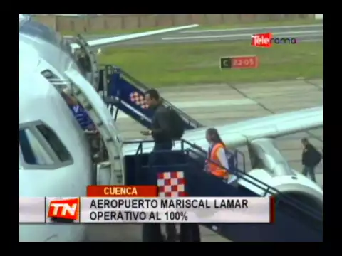 Aeropuerto Mariscal Lamar operativo al 100%