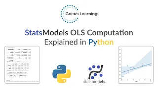 StatsModels OLS Computation Explained in Detail using Python Linear Regression
