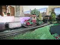 OO Hornby R068 4-6-0 Black 5 BR 45021 on a mixed goods
