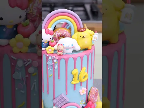 Sanrio cake 🥳 use code FROSTLOVE10 for a discount at frostform.com #cake #sanrio #shortsfeed