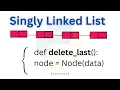 Delete The Last Node in Linked List Delete At the End Python Program