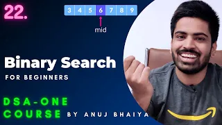 Binary Search in C and Java Recursively and Iteratively DSA-One Course Anuj Bhaiya