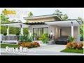 8 x 8Meters Modern Tiny House Design 2 Bedroom House Tour