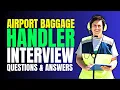 Airport Baggage Handler Interview Questions and Answer Must Watch Before Your Interview
