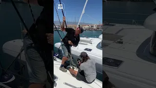 When size matters! Lagoon 570 Re-Rig #shorts