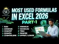 Learn Microsoft Excel Top 10 Basic Formulas within 5 min Part-1