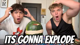 THE WATERMELON IS ABOUT TO EXPLODE