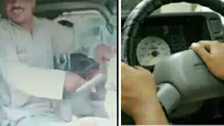 سائق ميكروباص موهوب في استعمال آلة التنبيه الكلاكس شاهد واستمتع 