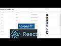 ReactJS AG Grid fetch json