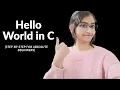Hello World in C Your First C Program Explained for Beginners