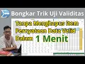 Download Lagu Cara membuat data penelitian  TIDAK VALID menjadi VALID tanpa harus menghapus Item Pernyataan