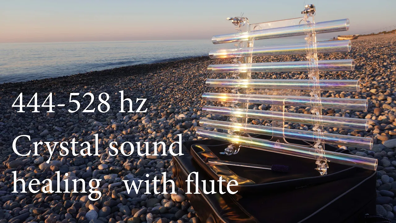 Music for relaxation & yoga - Sound healing meditation 444-528 hz with bansuri and crystal harp Music for relaxation & yoga - Sound healing meditation 444-528 hz with bansuri and crystal harp