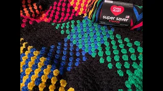 Checkered Crochet Blanket Color Pooling Series Part 3