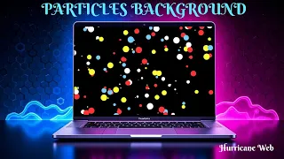 How to Add Particle Background in HTML CSS JavaScript Animated Website Effect Tutorial