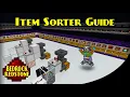Item Sorter Guide Stackable Non-Stackable Minecraft Bedrock Redstone Tutorial MCPE XBOX PS