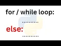 Python Loops Understanding the Else Block