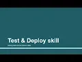 Test Deploy Skill Part - 14 Create custom Alexa skill using AWS Lambda function