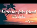 Abby Dallas - Letter To A Fake Friend