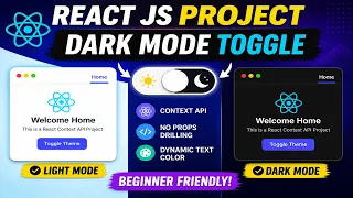 React JS Context API Project Theme Toggle Step by Step