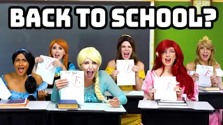 BACK TO SCHOOL with ARIEL AURORA TIANA ELSA ANNA JASMINE