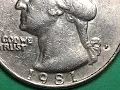 US 1981 Quarter Filled P Error - 600 Million Minted NOT A Rare United States Coin