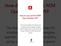 How do you use the AEM Query Builder API