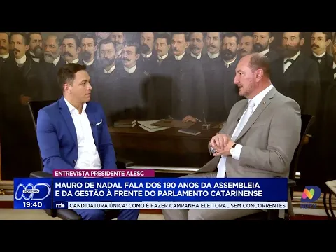 Mauro de Nadal e os 190 anos da Alesc: entrevista sobre o legado e futuro do Parlamento