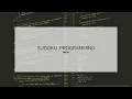 SUDOKU Programming 01