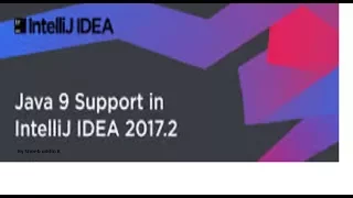 IntelliJ IDE Java 9 Support Simple Basic Hello world
