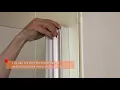 Sunny Shower BFH Series Bi-Fold Shower Door inch Clear Glass Panel Hinged Shower Doors Chrome