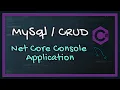 VSCode Working MySql DB with a Console Application P1