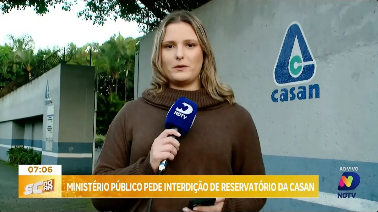 MP solicita interdição de reservatório da Casan em São José