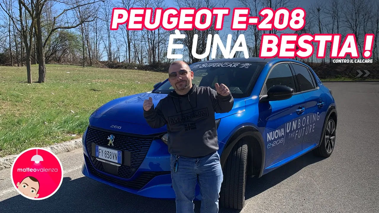 PEUGEOT E208 auto dell'anno ! L'elettrica per i giovani ! SPETTACOLO ? [video girato il 28/02]