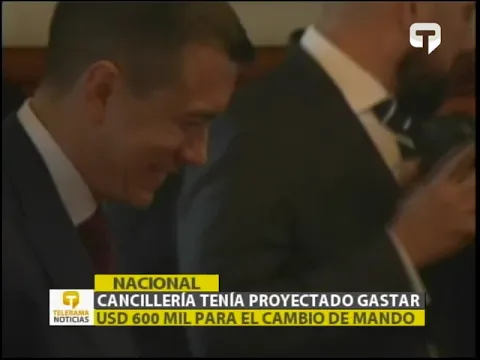 Cancillería tenía proyectado gastar USD 600 mil par ael cambio de mando