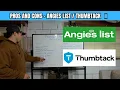 THUMBTACK AND ANGIES LIST - PROS AND CONS