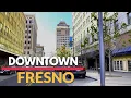 FRESNO CALIFORNIA DOWNTOWN USA DASH CAM DRIVING TOURING