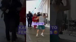 KAROLG RUNS TO FEID AS HER SHOW ENDS Labichota Ferxxo Losangeles Medellin Ferxxo100 