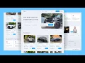 Car Rental Website Design using HTML CSS JavaScript Full Responsive Layout