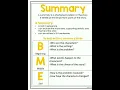 What is summary and Trick to make summary