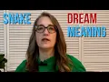 What SNAKES Mean In a Dream Dream Interpretation