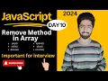JavaScript Array methods Part 2 Web Development Course 2024 lecture 10
