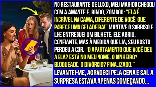 Meu Marido me Humilhou no Restaurante Diante da Amante, Mas Minha Carta o Levou a Ruína...