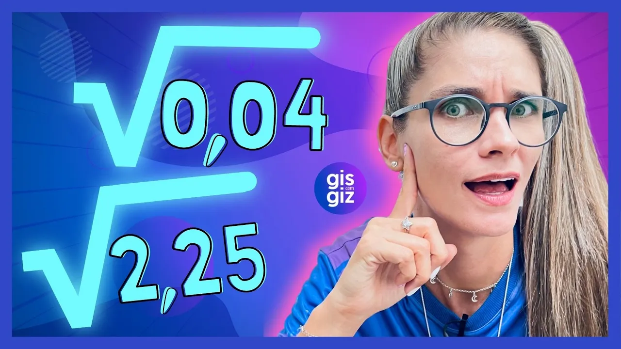 RAIZ QUADRADA DE NÚMEROS DECIMAIS | RAIZ QUADRADA DECIMAL | RAIZ QUADRADA RACIONAL \Prof. Gis/