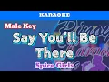 Download Lagu Say You'll Be There by Spice Girls (Karaoke : Male Key)